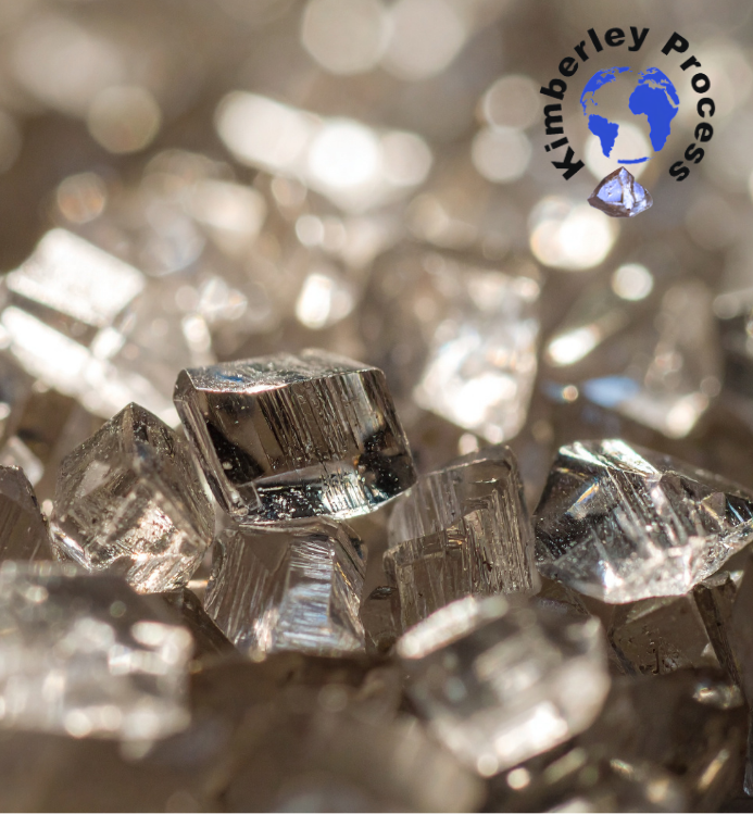Kimberley Process certified diamonds
